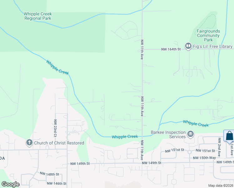 map of restaurants, bars, coffee shops, grocery stores, and more near 15723 Northwest 14th Avenue in Vancouver