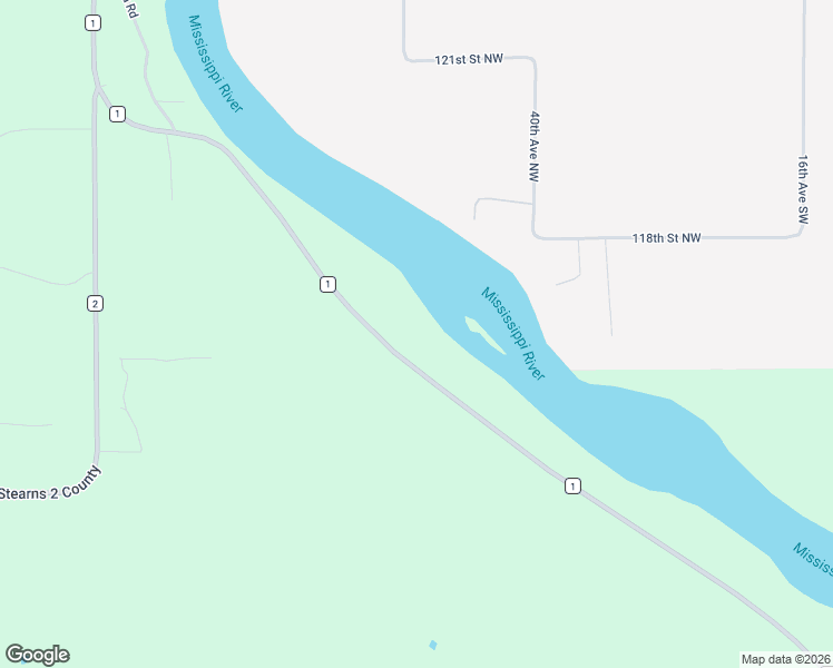 map of restaurants, bars, coffee shops, grocery stores, and more near 41301-42399 County Road 1 in Rice