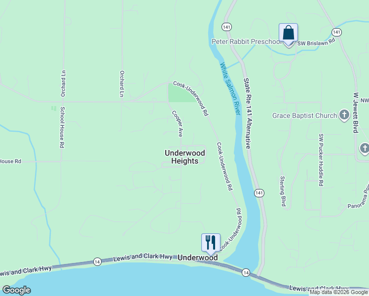 map of restaurants, bars, coffee shops, grocery stores, and more near 31 Packard Street in Underwood