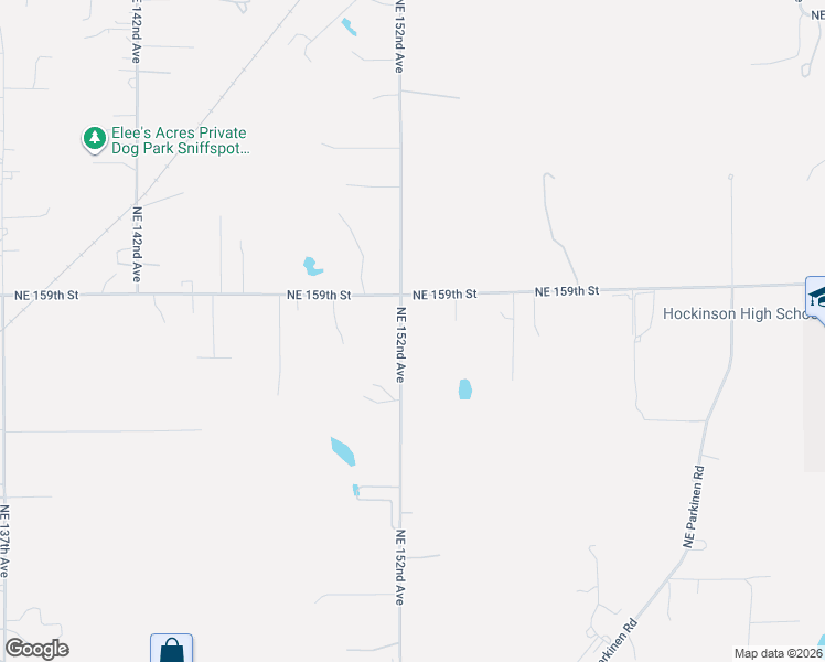 map of restaurants, bars, coffee shops, grocery stores, and more near 15711 Northeast 152nd Avenue in Brush Prairie