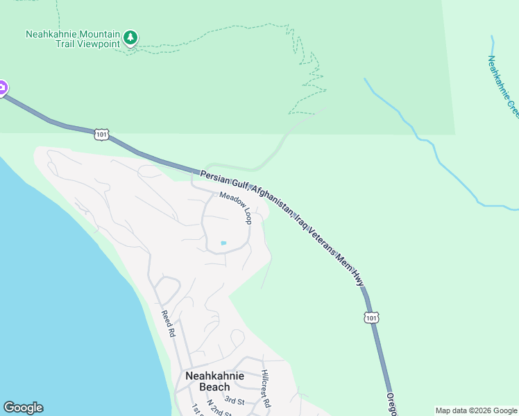 map of restaurants, bars, coffee shops, grocery stores, and more near 8715 Braeridge Drive in Nehalem