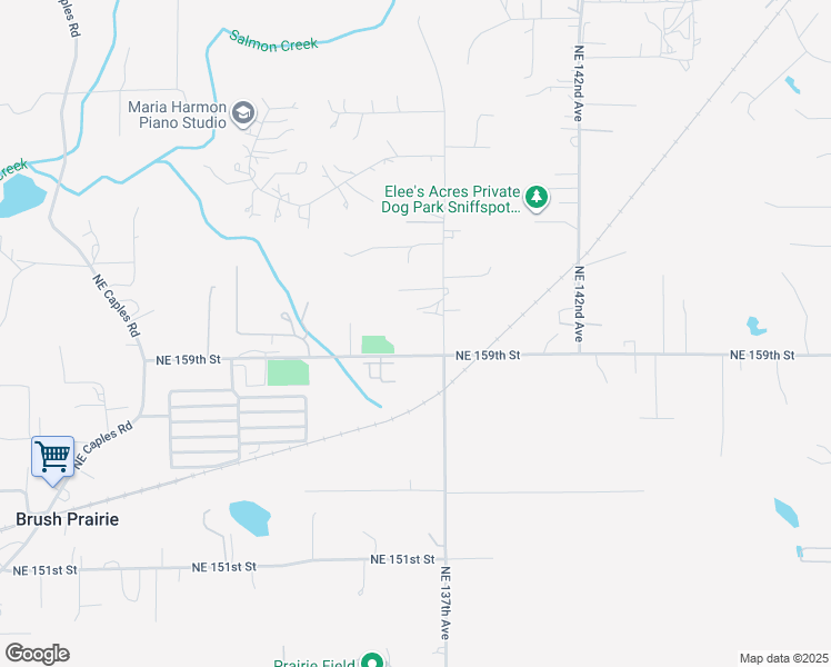 map of restaurants, bars, coffee shops, grocery stores, and more near 16014 Northeast 137th Avenue in Brush Prairie