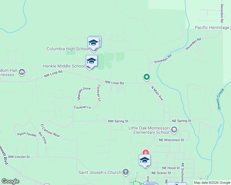 map of restaurants, bars, coffee shops, grocery stores, and more near 393 Northwest Loop Road in White Salmon