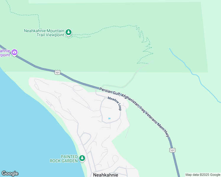 map of restaurants, bars, coffee shops, grocery stores, and more near 38515 U.S. 101 in Nehalem