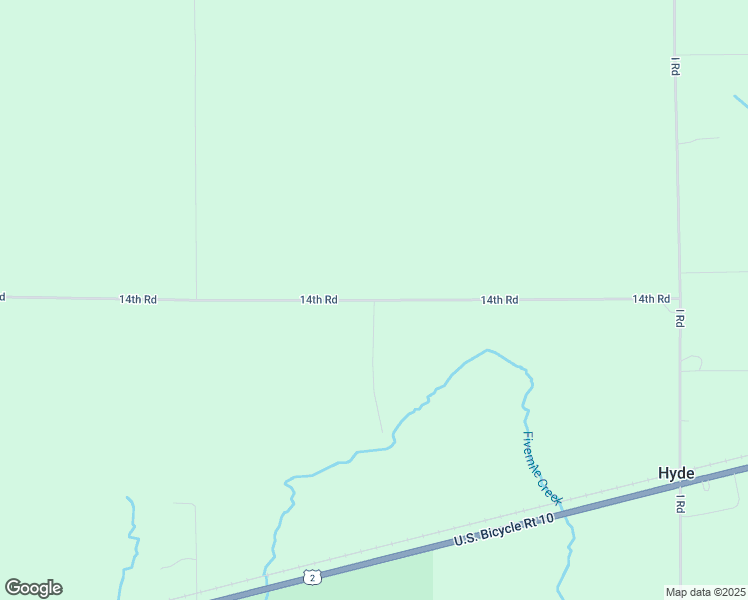 map of restaurants, bars, coffee shops, grocery stores, and more near 2969 14th Road in Escanaba