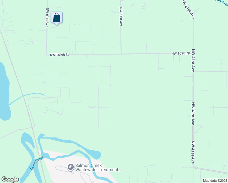 map of restaurants, bars, coffee shops, grocery stores, and more near 5117 Northwest 169th Street in Ridgefield