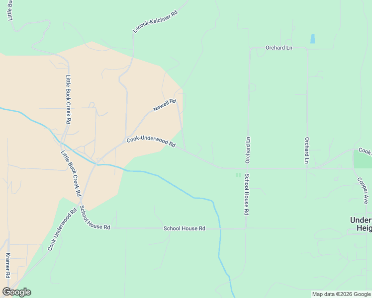 map of restaurants, bars, coffee shops, grocery stores, and more near 0 Cook-Underwood Road in Cook