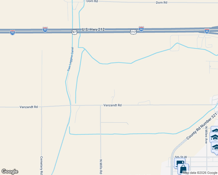 map of restaurants, bars, coffee shops, grocery stores, and more near 905 Vanzandt Road in Hardin