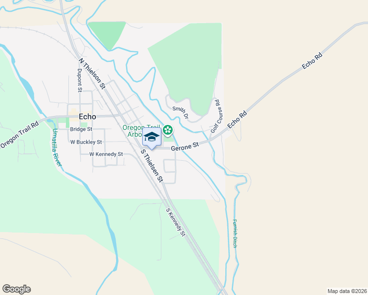 map of restaurants, bars, coffee shops, grocery stores, and more near Gerone Street in Echo