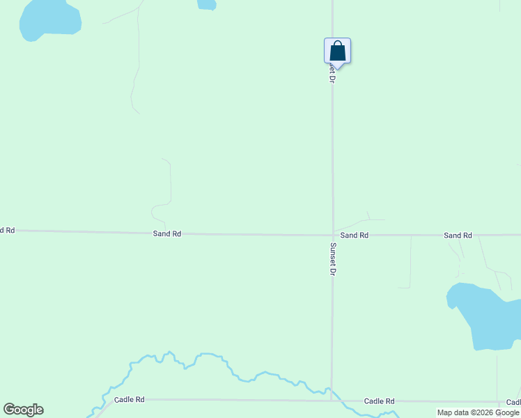 map of restaurants, bars, coffee shops, grocery stores, and more near 8576 Sand Road in Shell Lake
