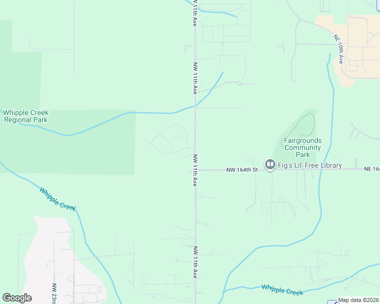 map of restaurants, bars, coffee shops, grocery stores, and more near 16417 Northwest 11th Avenue in Ridgefield
