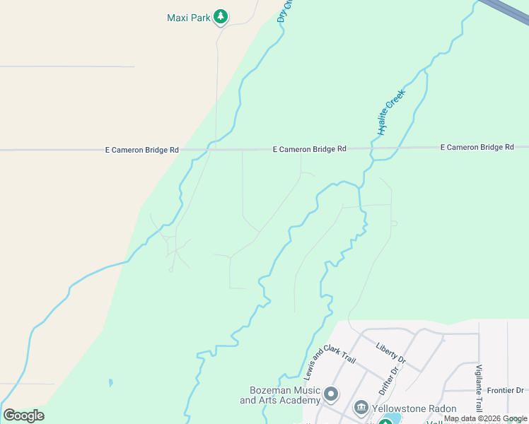 map of restaurants, bars, coffee shops, grocery stores, and more near 2380 East Cameron Bridge Road in Bozeman