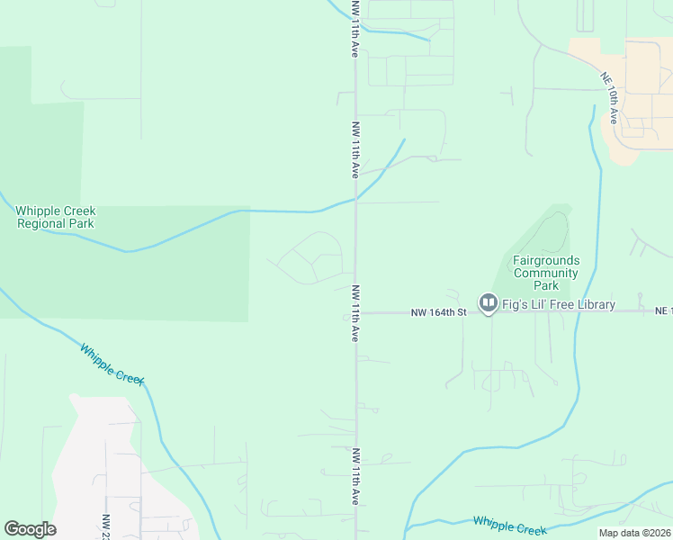 map of restaurants, bars, coffee shops, grocery stores, and more near 16500 Northwest 11th Avenue in Ridgefield