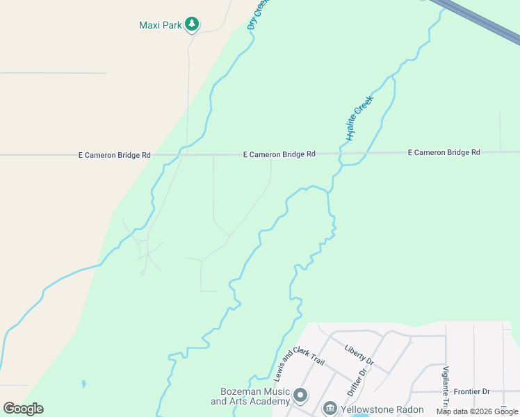 map of restaurants, bars, coffee shops, grocery stores, and more near 2380 East Cameron Bridge Road in Bozeman