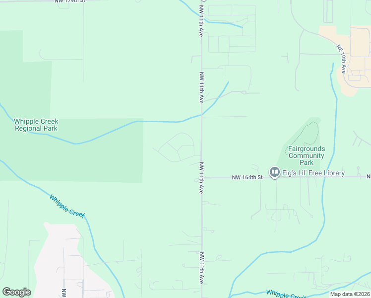 map of restaurants, bars, coffee shops, grocery stores, and more near 16500 Northwest 11th Avenue in Ridgefield
