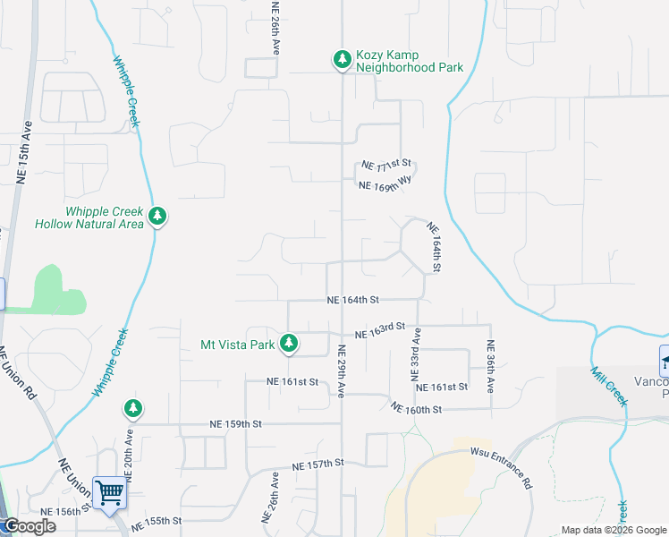 map of restaurants, bars, coffee shops, grocery stores, and more near 16517 Northeast 28th Avenue in Ridgefield