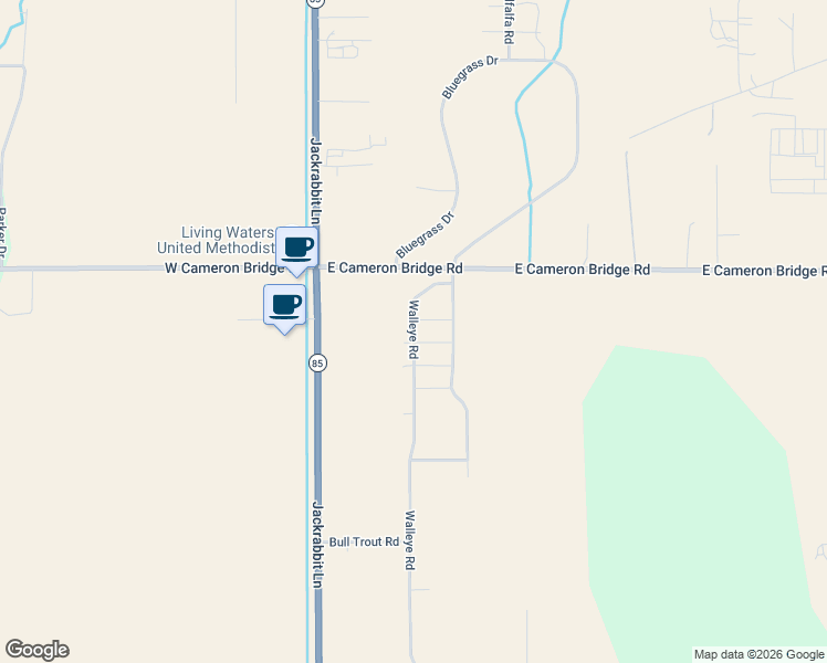 map of restaurants, bars, coffee shops, grocery stores, and more near 148 East Cameron Bridge Road in Bozeman