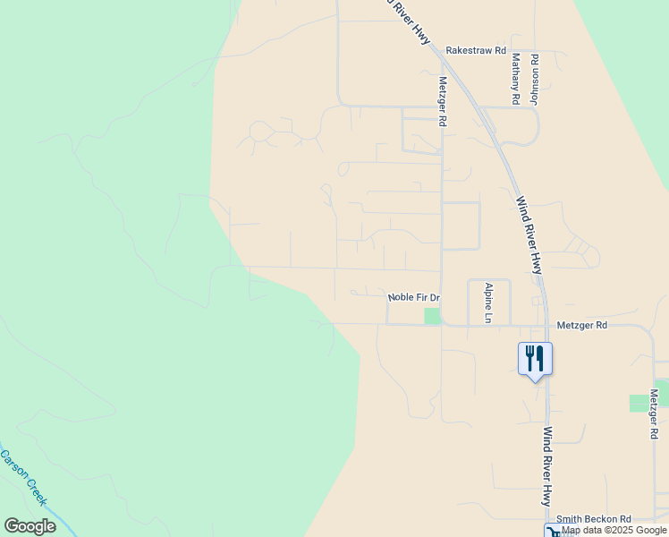 map of restaurants, bars, coffee shops, grocery stores, and more near Brooks Road in Carson