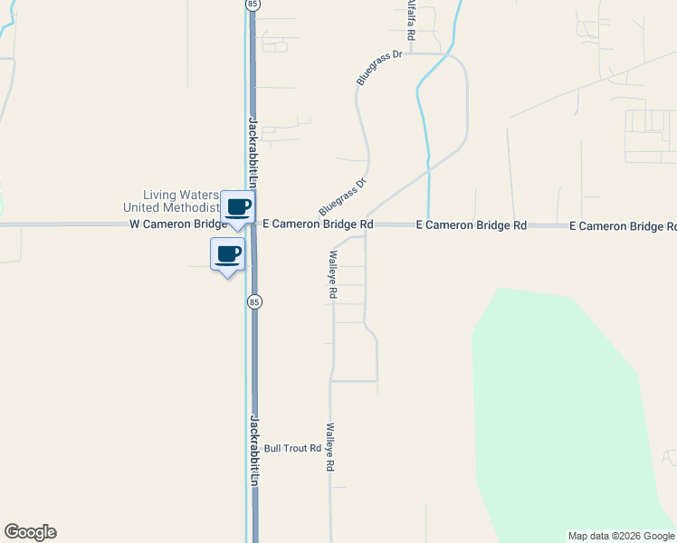 map of restaurants, bars, coffee shops, grocery stores, and more near 148 East Cameron Bridge Road in Bozeman