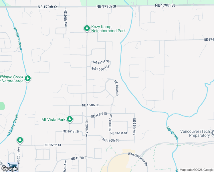 map of restaurants, bars, coffee shops, grocery stores, and more near 16713 Northeast 30th Court in Ridgefield