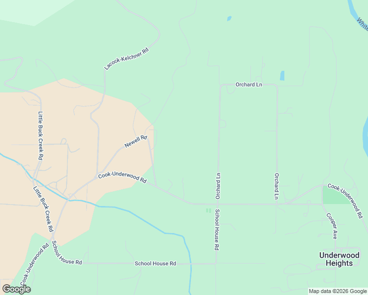 map of restaurants, bars, coffee shops, grocery stores, and more near Orchard Lane in Underwood