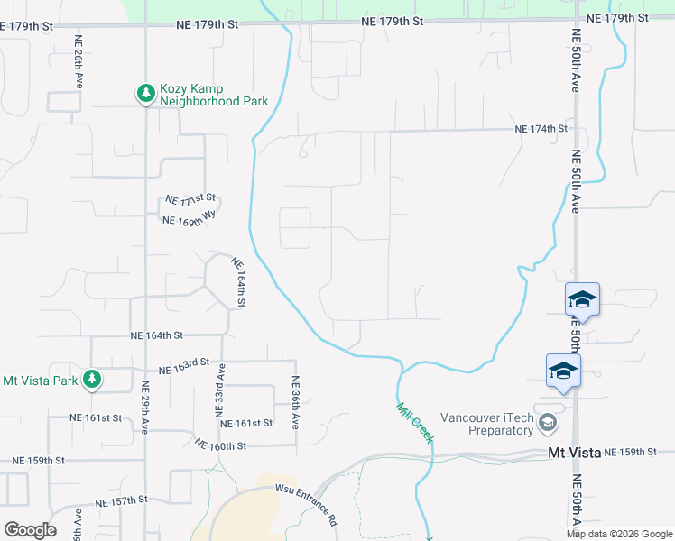 map of restaurants, bars, coffee shops, grocery stores, and more near 3801 Northeast 174th Street in Vancouver