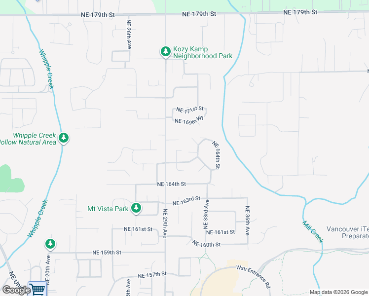 map of restaurants, bars, coffee shops, grocery stores, and more near 16713 Northeast 30th Court in Ridgefield