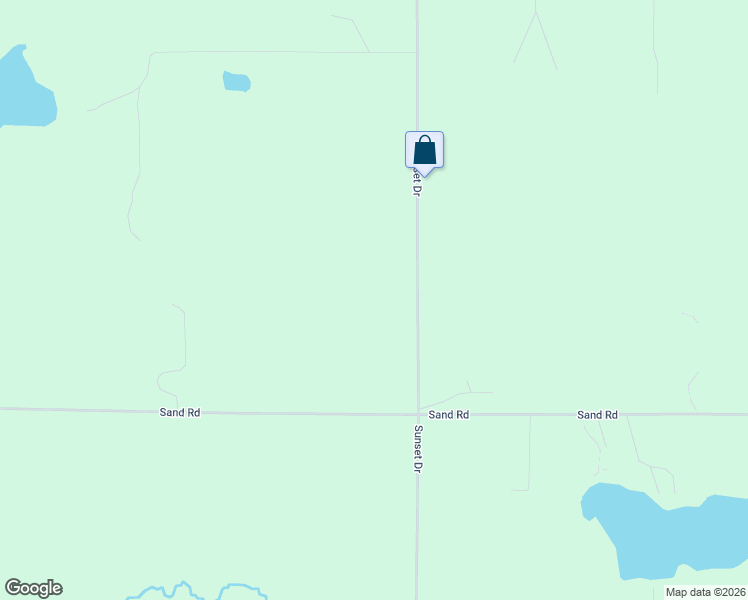 map of restaurants, bars, coffee shops, grocery stores, and more near N2991 Sunset Drive in Shell Lake