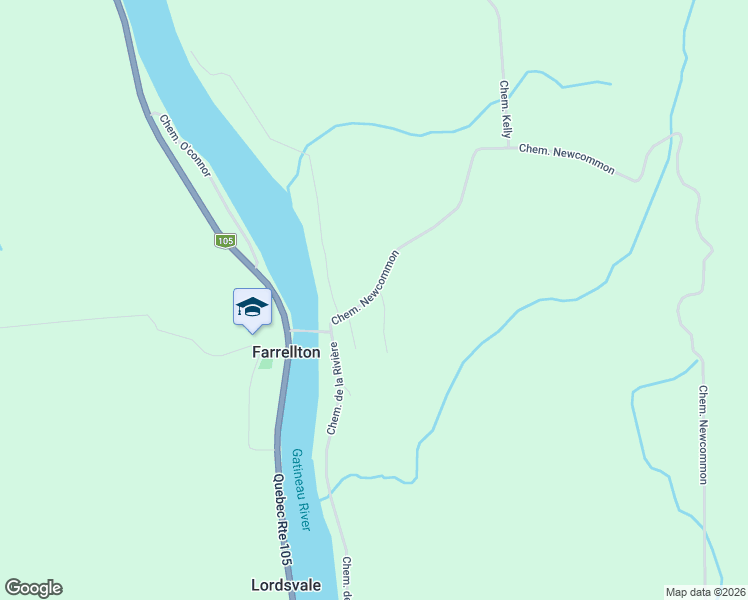 map of restaurants, bars, coffee shops, grocery stores, and more near in Outaouais