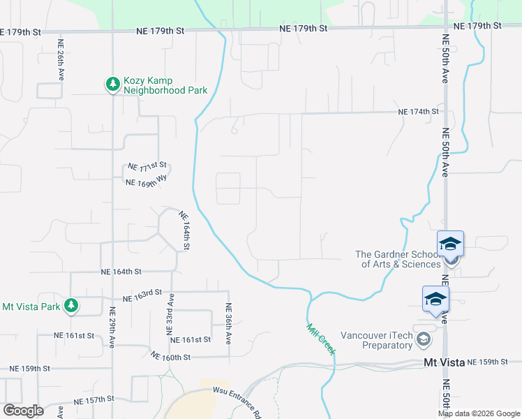map of restaurants, bars, coffee shops, grocery stores, and more near 16803 Northeast 38th Avenue in Vancouver