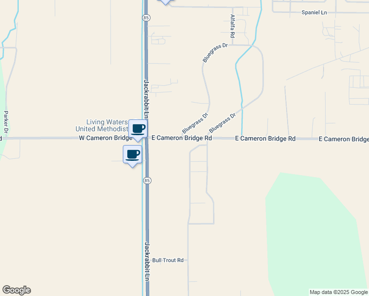 map of restaurants, bars, coffee shops, grocery stores, and more near 148 East Cameron Bridge Road in Bozeman