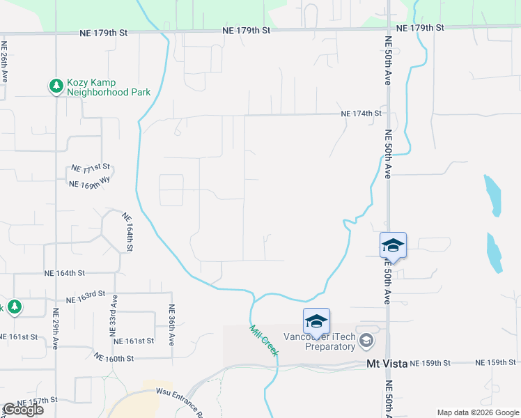 map of restaurants, bars, coffee shops, grocery stores, and more near 16717 Northeast 40th Avenue in Vancouver