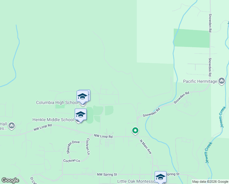 map of restaurants, bars, coffee shops, grocery stores, and more near 300 Northwest Wedrick Drive in White Salmon
