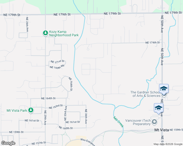 map of restaurants, bars, coffee shops, grocery stores, and more near 16801 Northeast 37th Avenue in Vancouver