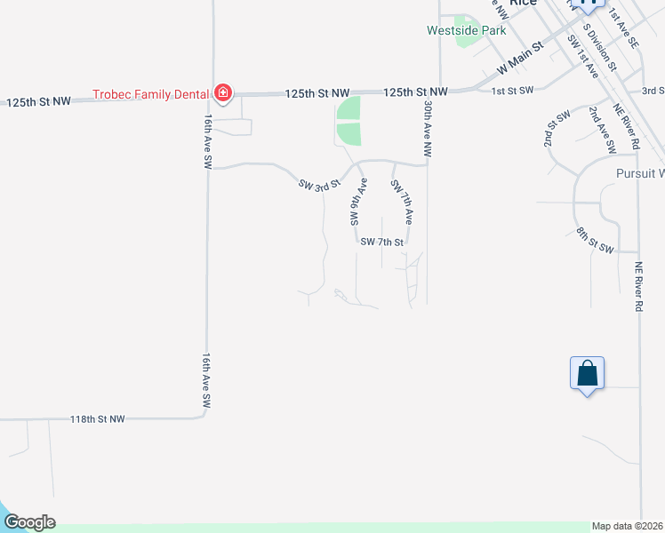 map of restaurants, bars, coffee shops, grocery stores, and more near 804 Southwest 11th Avenue in Rice
