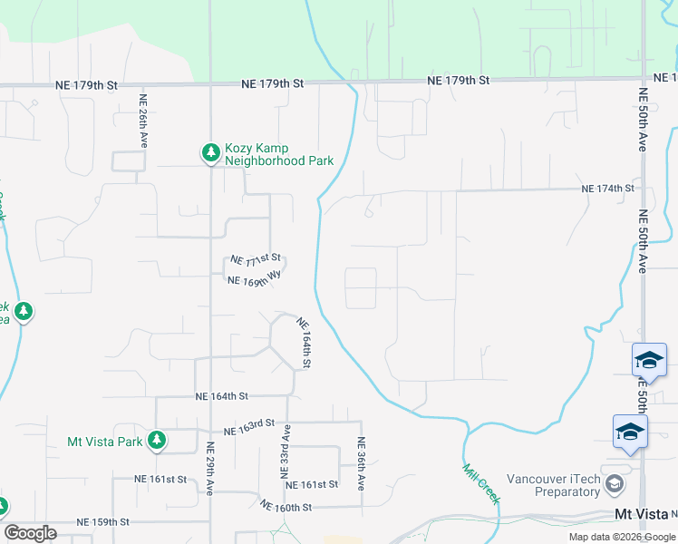 map of restaurants, bars, coffee shops, grocery stores, and more near 16910 Northeast 35th Avenue in Vancouver
