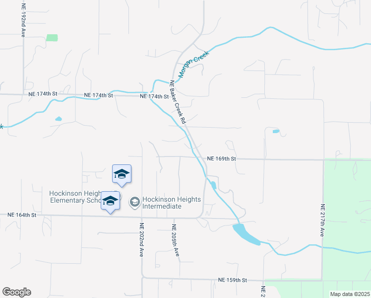 map of restaurants, bars, coffee shops, grocery stores, and more near 17118 Northeast Baker Creek Road in Brush Prairie
