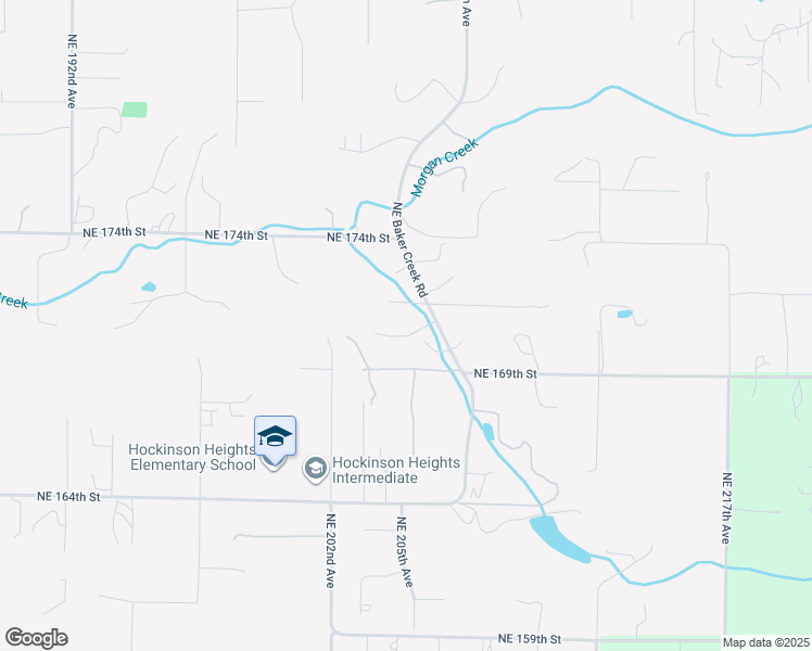 map of restaurants, bars, coffee shops, grocery stores, and more near 17118 Northeast Baker Creek Road in Brush Prairie