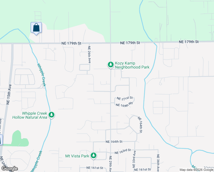 map of restaurants, bars, coffee shops, grocery stores, and more near 17315 Northeast 28th Court in Ridgefield