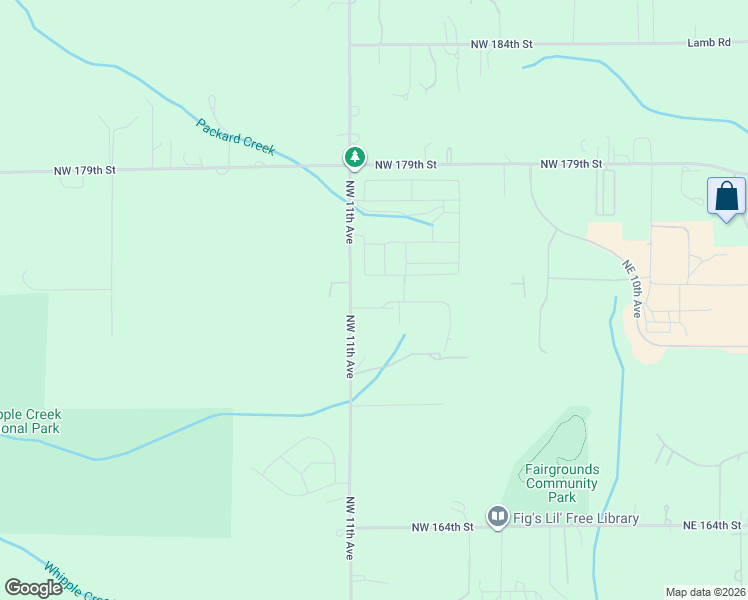 map of restaurants, bars, coffee shops, grocery stores, and more near 912 Northwest 173rd Way in Clark County