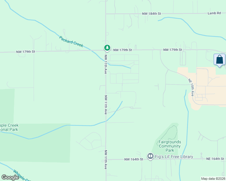 map of restaurants, bars, coffee shops, grocery stores, and more near 912 Northwest 173rd Way in Ridgefield
