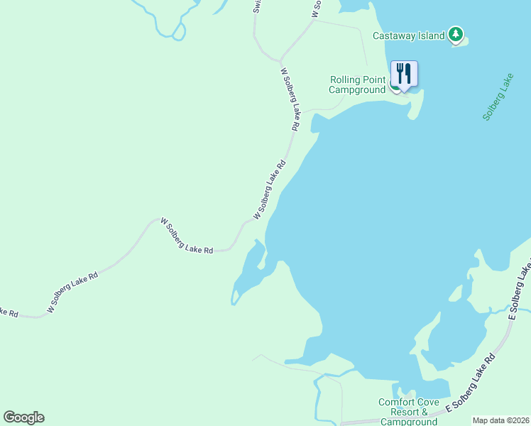 map of restaurants, bars, coffee shops, grocery stores, and more near N10420 West Solberg Lake Road in Phillips