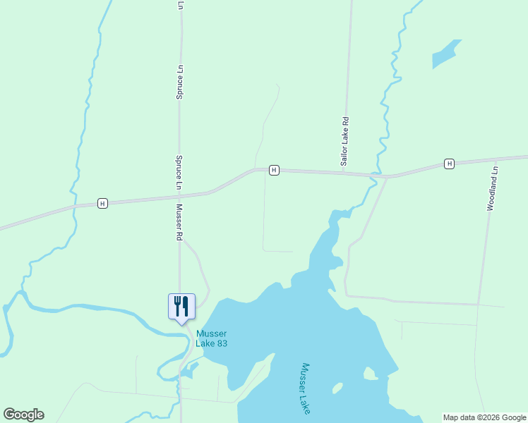 map of restaurants, bars, coffee shops, grocery stores, and more near W4811 County Road D in Phillips