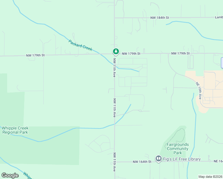 map of restaurants, bars, coffee shops, grocery stores, and more near 17402 Northwest 11th Avenue in Ridgefield