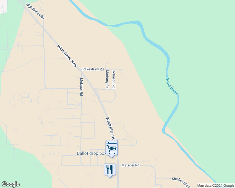 map of restaurants, bars, coffee shops, grocery stores, and more near 132 Estabrook Loop in Carson