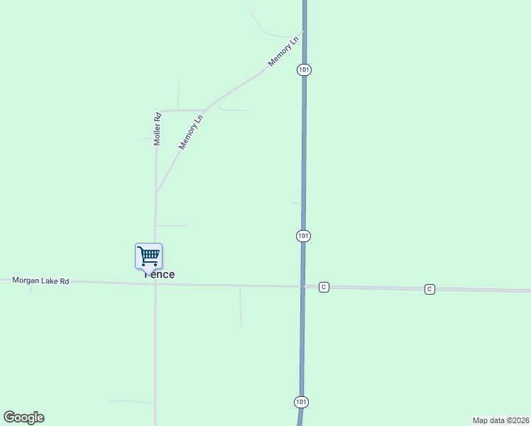 map of restaurants, bars, coffee shops, grocery stores, and more near 705 Sth 101 in Fence