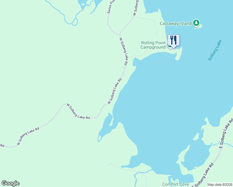 map of restaurants, bars, coffee shops, grocery stores, and more near N10420 West Solberg Lake Road in Phillips