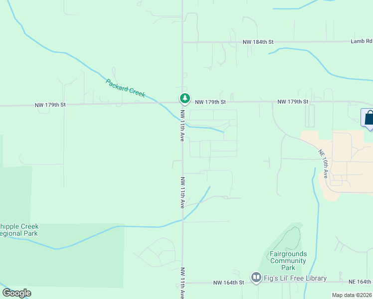 map of restaurants, bars, coffee shops, grocery stores, and more near 17067-17359 Northwest 11th Avenue in Ridgefield