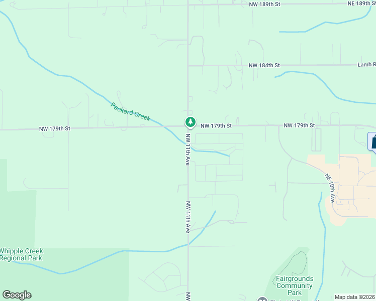 map of restaurants, bars, coffee shops, grocery stores, and more near 17361 Northwest 11th Avenue in Ridgefield