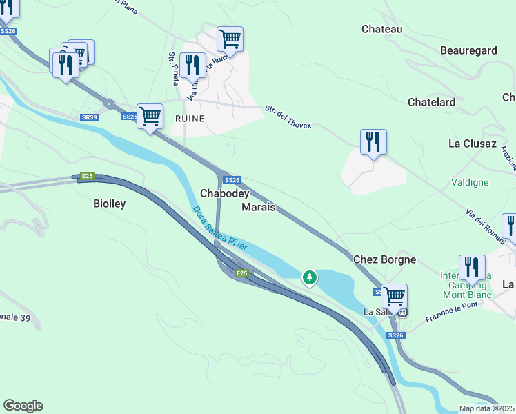 map of restaurants, bars, coffee shops, grocery stores, and more near in Marais